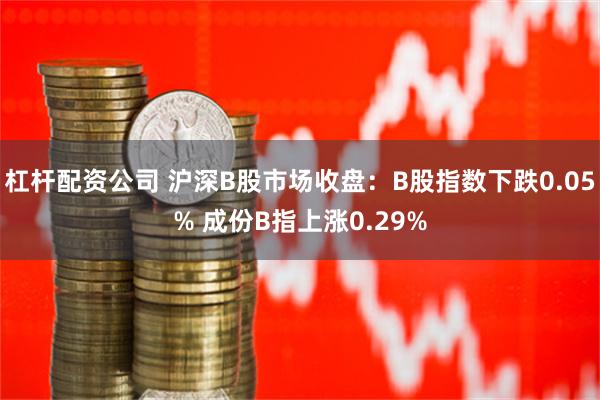 杠杆配资公司 沪深B股市场收盘：B股指数下跌0.05% 成份B指上涨0.29%