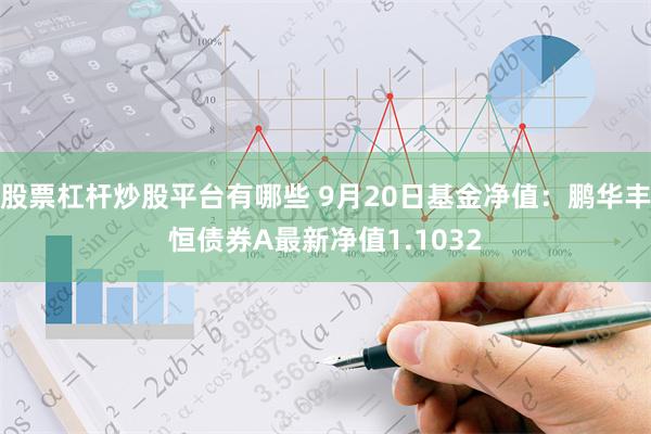 股票杠杆炒股平台有哪些 9月20日基金净值：鹏华丰恒债券A最新净值1.1032