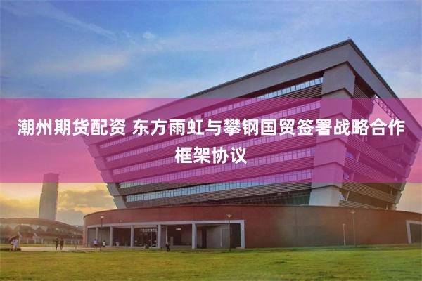 潮州期货配资 东方雨虹与攀钢国贸签署战略合作框架协议